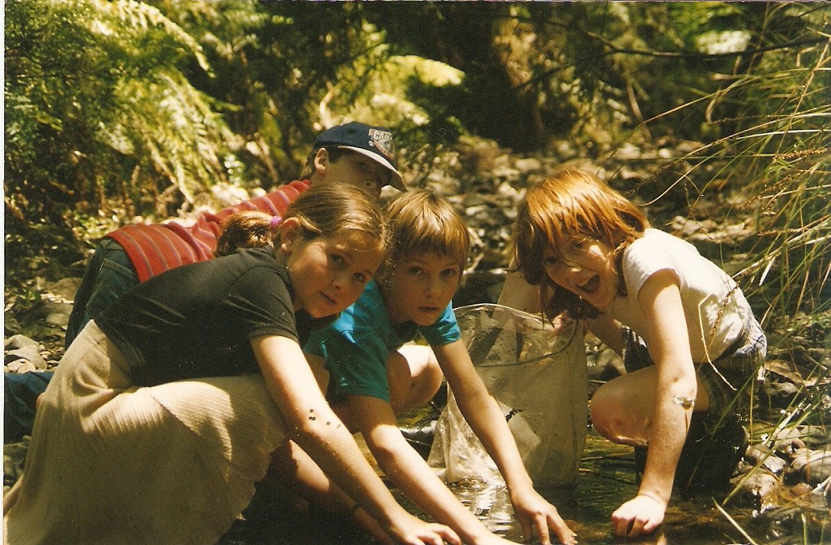 Playing in the creek