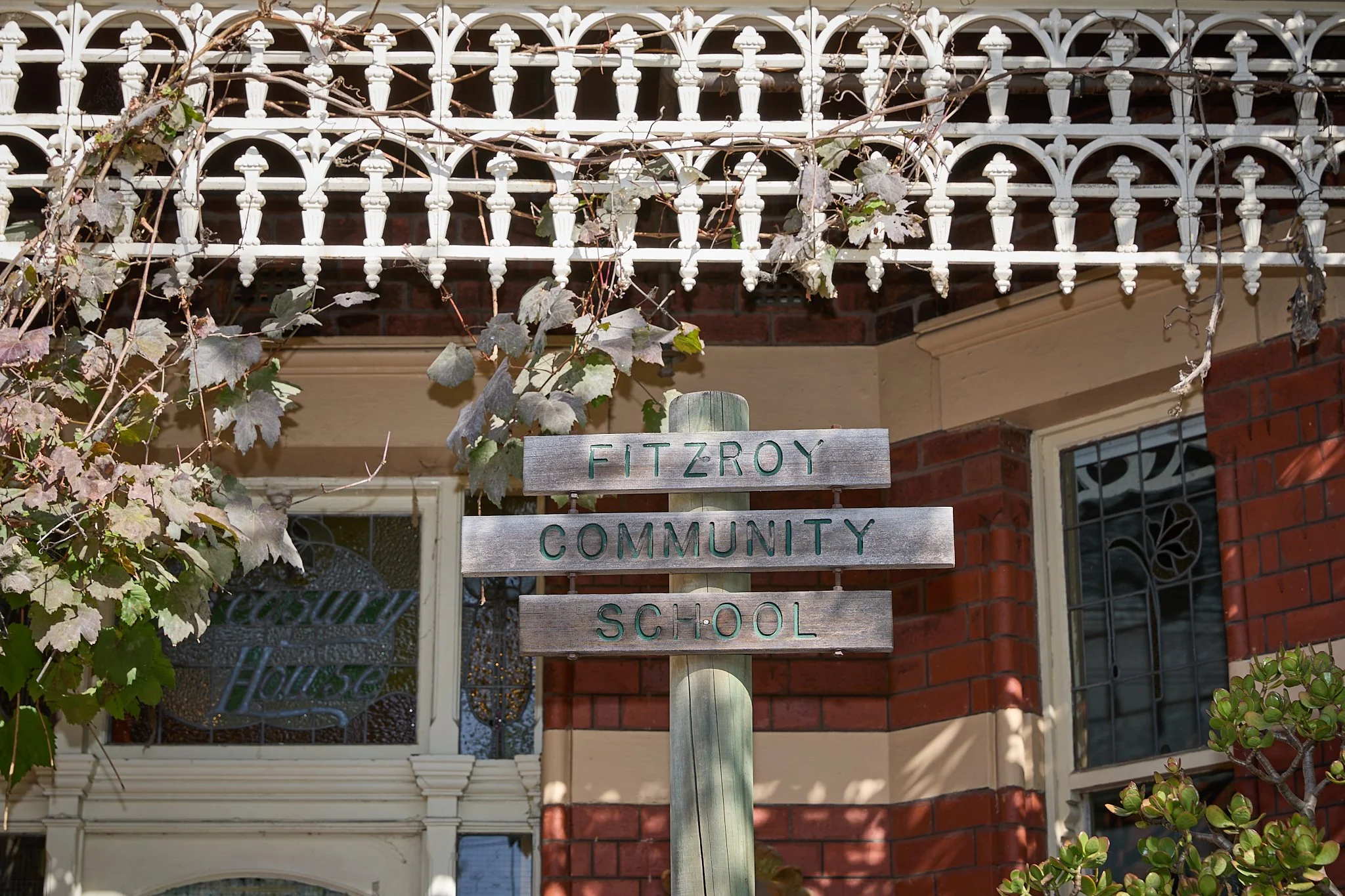 Fitzroy Community School sign